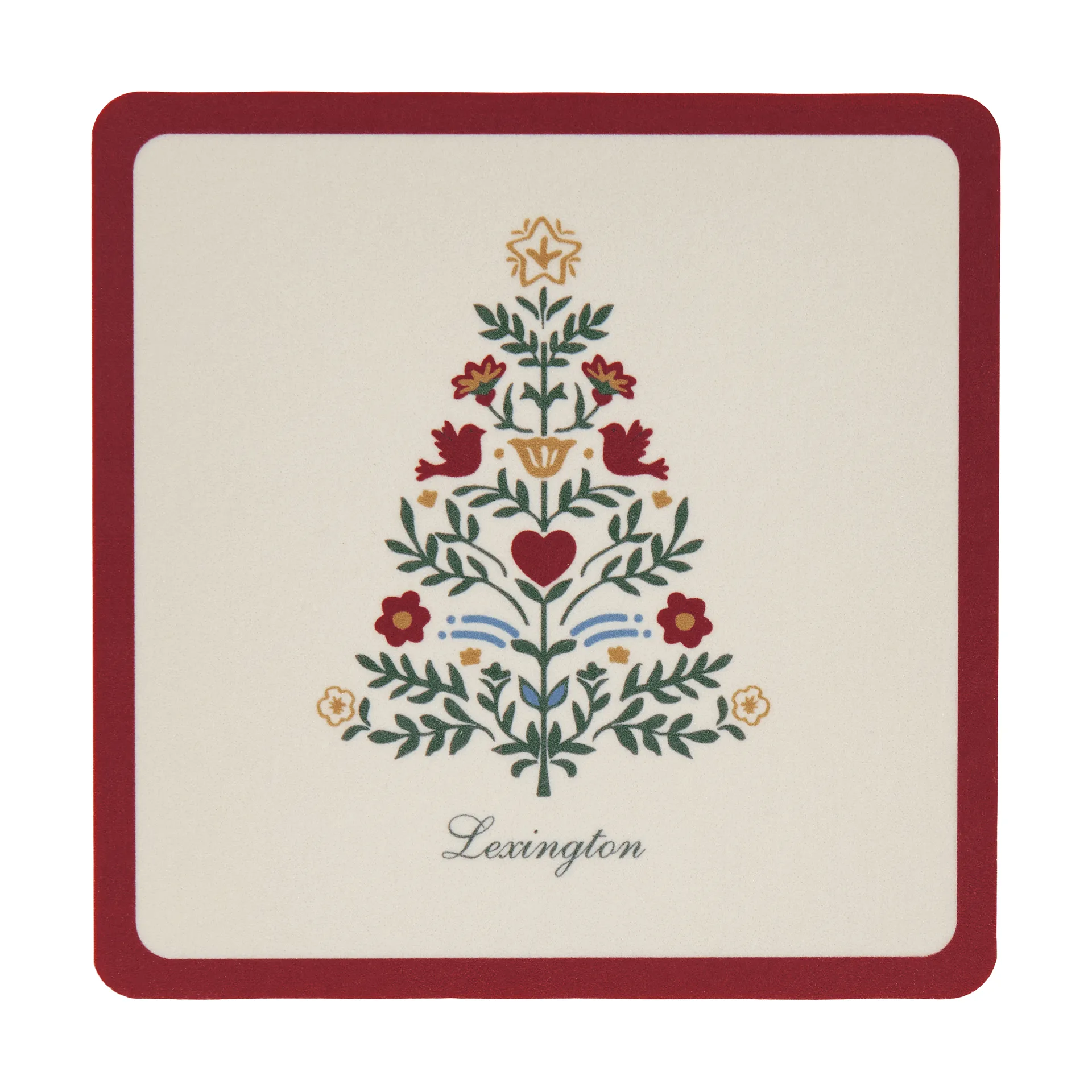 Lexington Lexington laminerade glasunderlägg Red-light beige, 9x9 cm, 4-pack