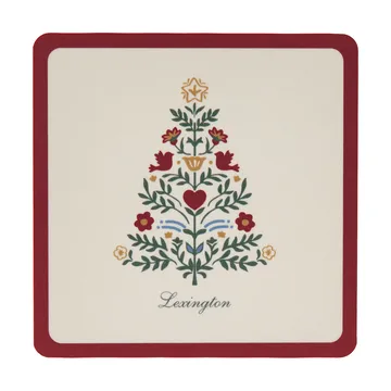 Lexington laminerade glasunderlägg - Red-light beige, 9x9 cm, 4-pack - Lexington