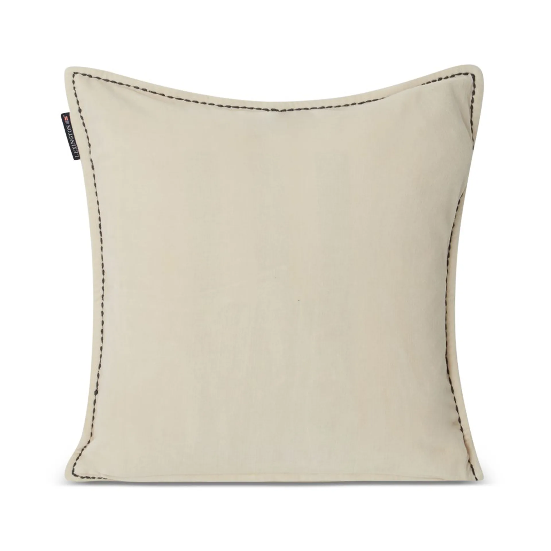 Logo Message Velvet kuddfodral 50x50 cm, Light beige Lexington