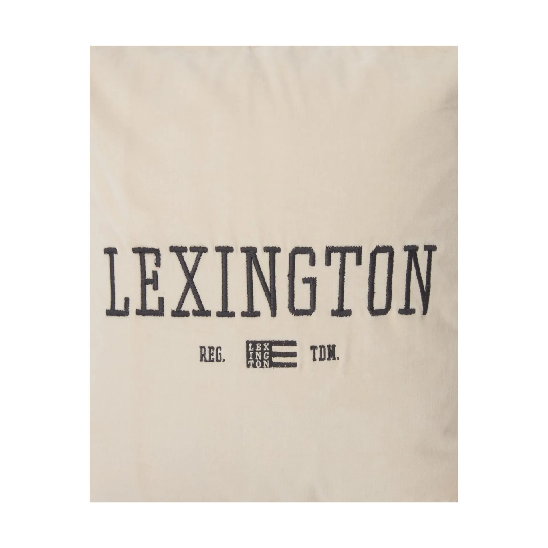 Logo Message Velvet kuddfodral 50x50 cm, Light beige Lexington