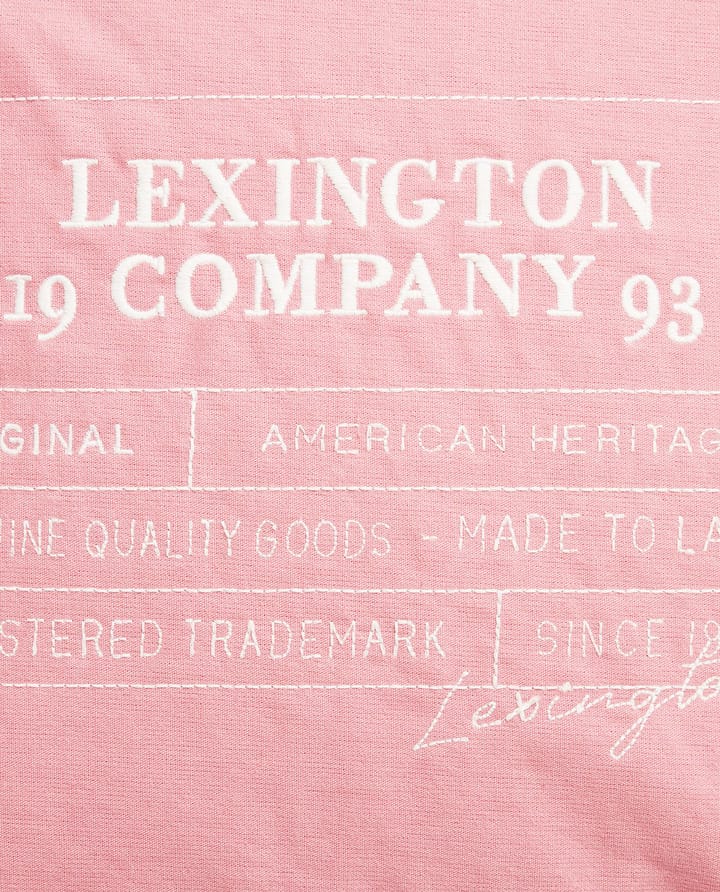 Logo Organic Cotton Canvas kuddfodral 50x50 cm, Pink Lexington