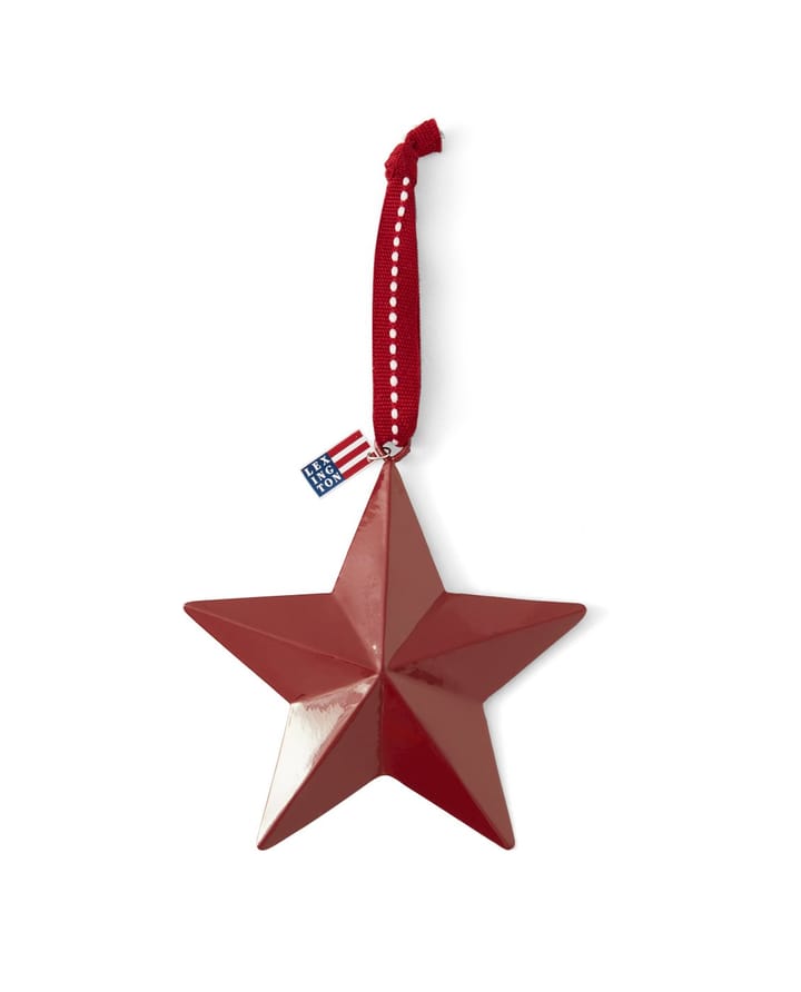 Metal Star Stjärna 12x12 cm, Röd Lexington