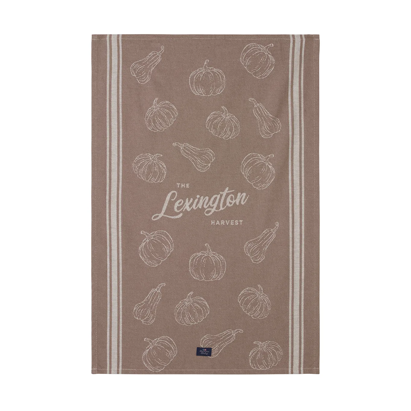 Organic Cotton Jacquard kökshandduk 50x70 cm, Brown Lexington