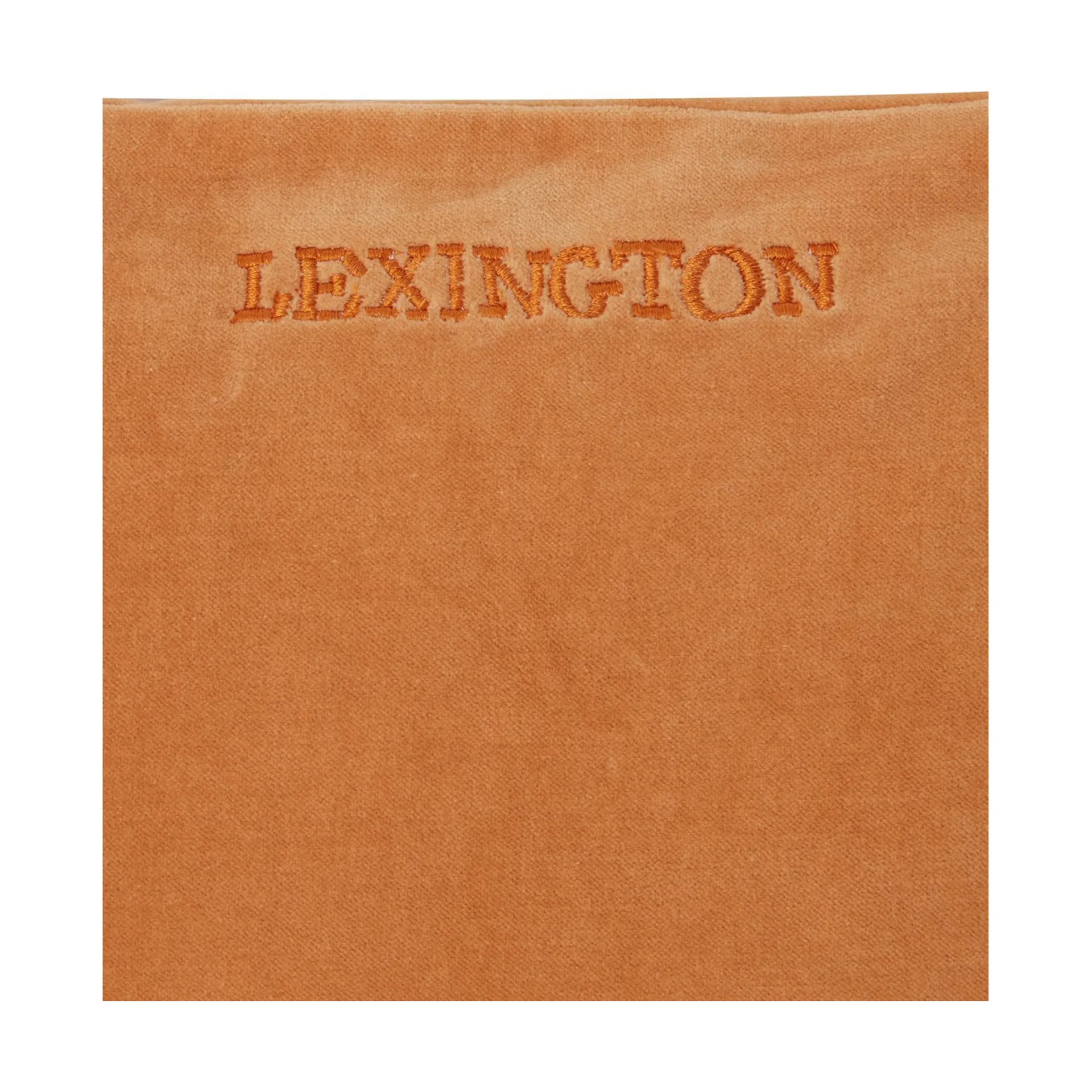 Patched Organic Cotton Velvet kuddfodral 50x50 cm, Mustard-light beige Lexington