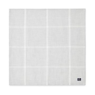 Läs mer om Lexington Pepita Check Cotton Linen tygservett 50x50 cm White-light gray