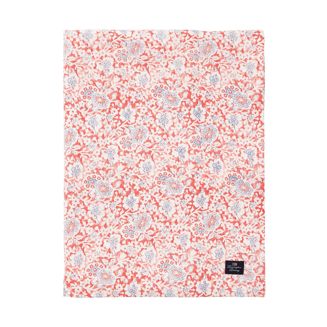 Printed Flowers Recycled Cotton bordsduk 150x350 cm, Coral Lexington