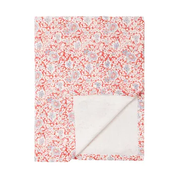 Printed Flowers Recycled Cotton bordsduk 150x350 cm - Coral - Lexington