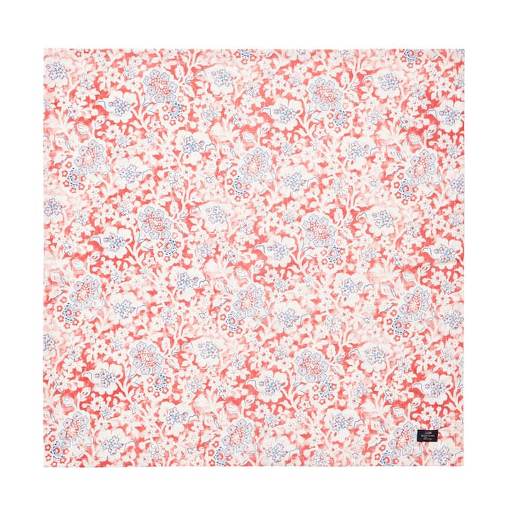 Printed Flowers Recycled Cotton tygservett 50x50 cm, Coral Lexington