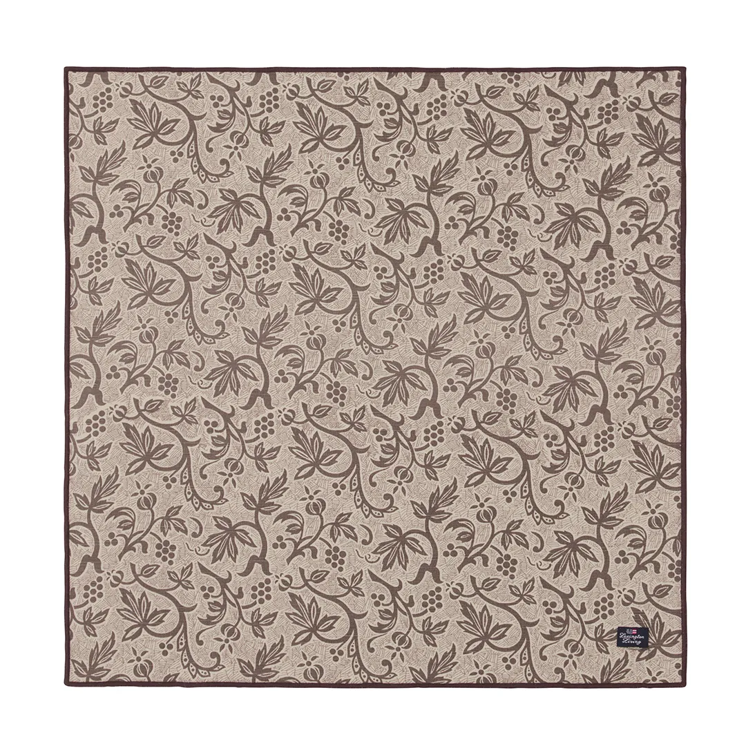 Printed Recycled Cotton tygservett 50x50, Light beige Lexington
