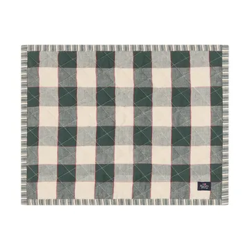 Quiltad dubbelsidig bordstablett - Green-Light beige-red, 35x45 cm - Lexington