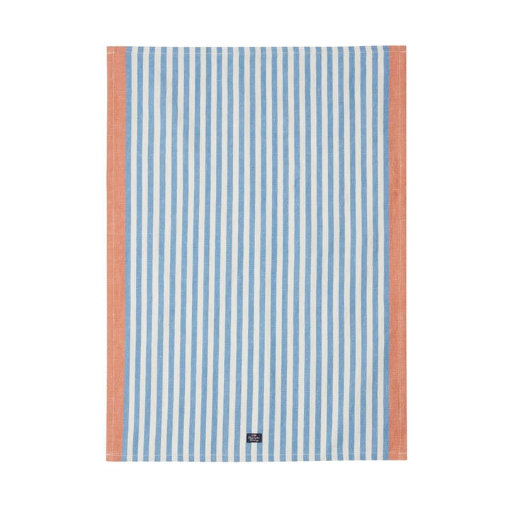 Striped Cotton Linen kökshandduk 50x70 cm, Blue Lexington