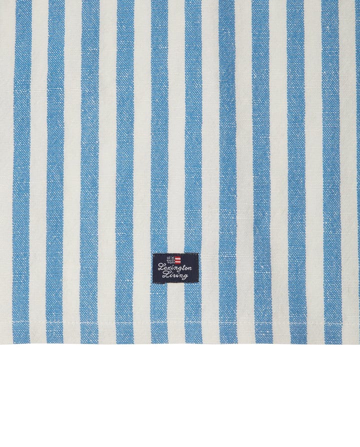 Striped Cotton Linen kökshandduk 50x70 cm, Blue Lexington