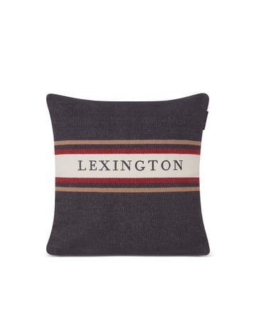 Lexington Striped Logo kuddfodral 50×50 cm Mörkgrå multi