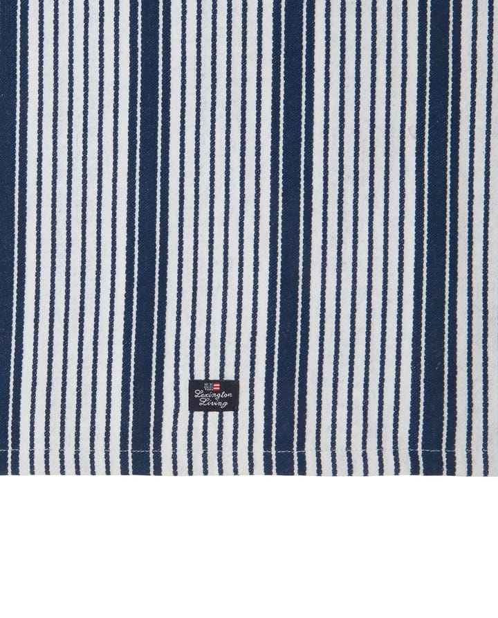 Striped org cotton kökshandduk 50x70 cm, Navy Lexington
