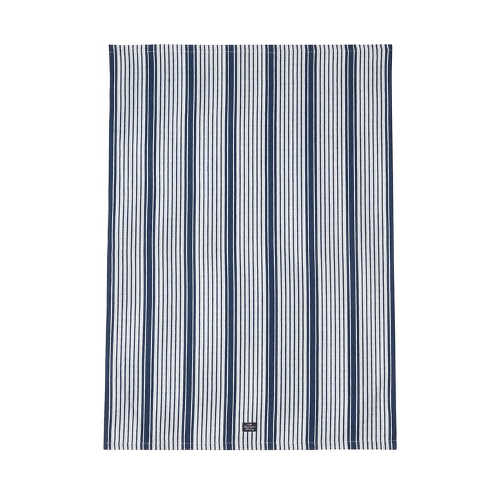 Striped org cotton kökshandduk 50x70 cm, Navy Lexington