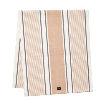 Lexington Striped Organic Cotton löpare 50×250 cm White-beige