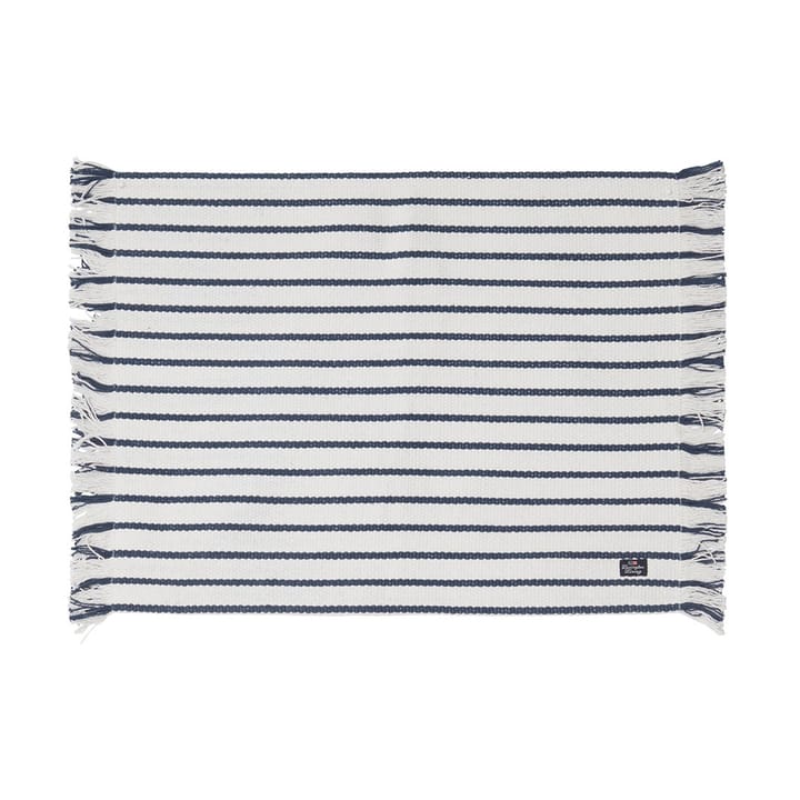 Striped Recycled Cotton bordstablett 40x50 cm, Navy Lexington