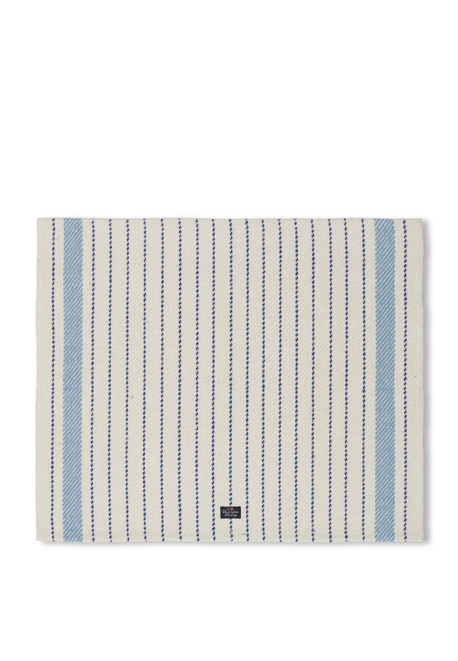 Striped tablett 50x40 cm, Naturvit-blå Lexington