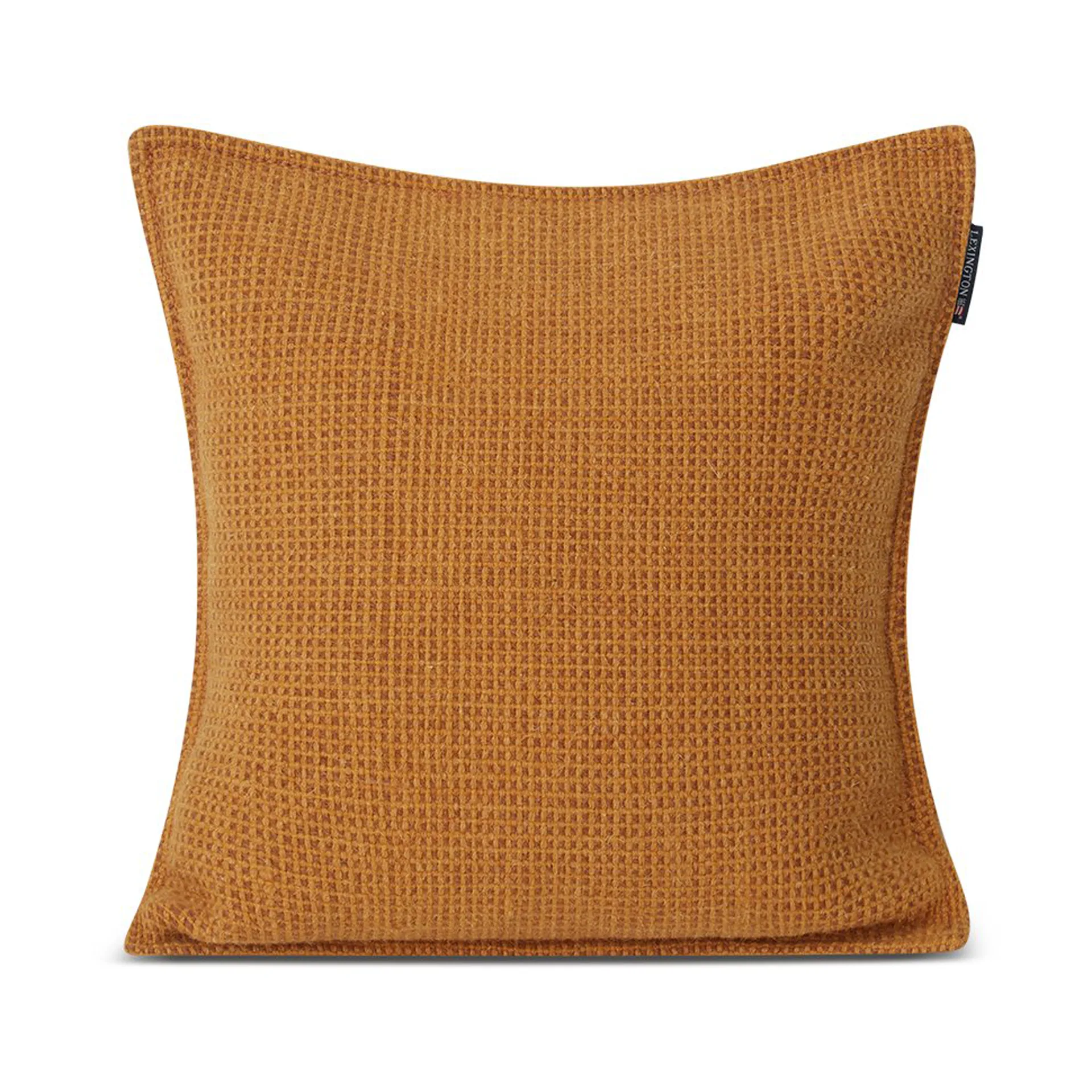 Structured Wool Cotton mix kuddfodral 50x50 cm, Mustard Lexington
