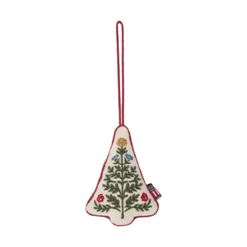 Tree ekologisk sammetsbomull julhänge - Multi, 9x13x3 cm - Lexington