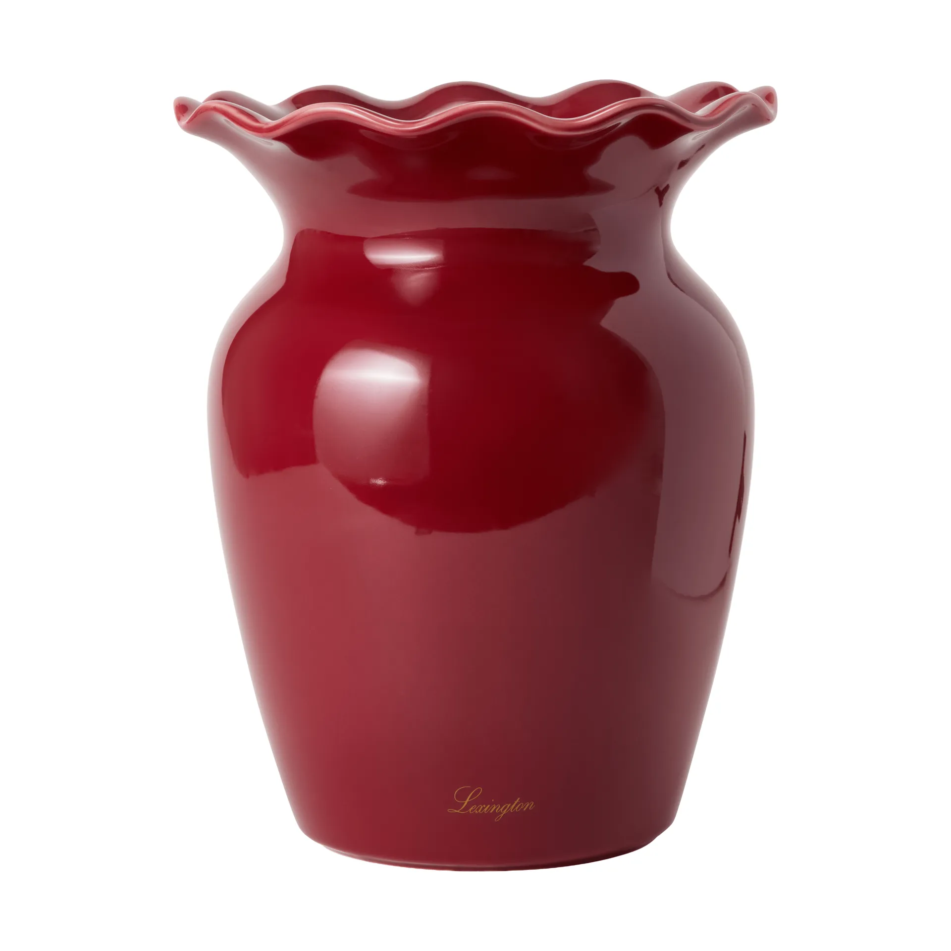 Lexington Wavy vas Red, 25 cm