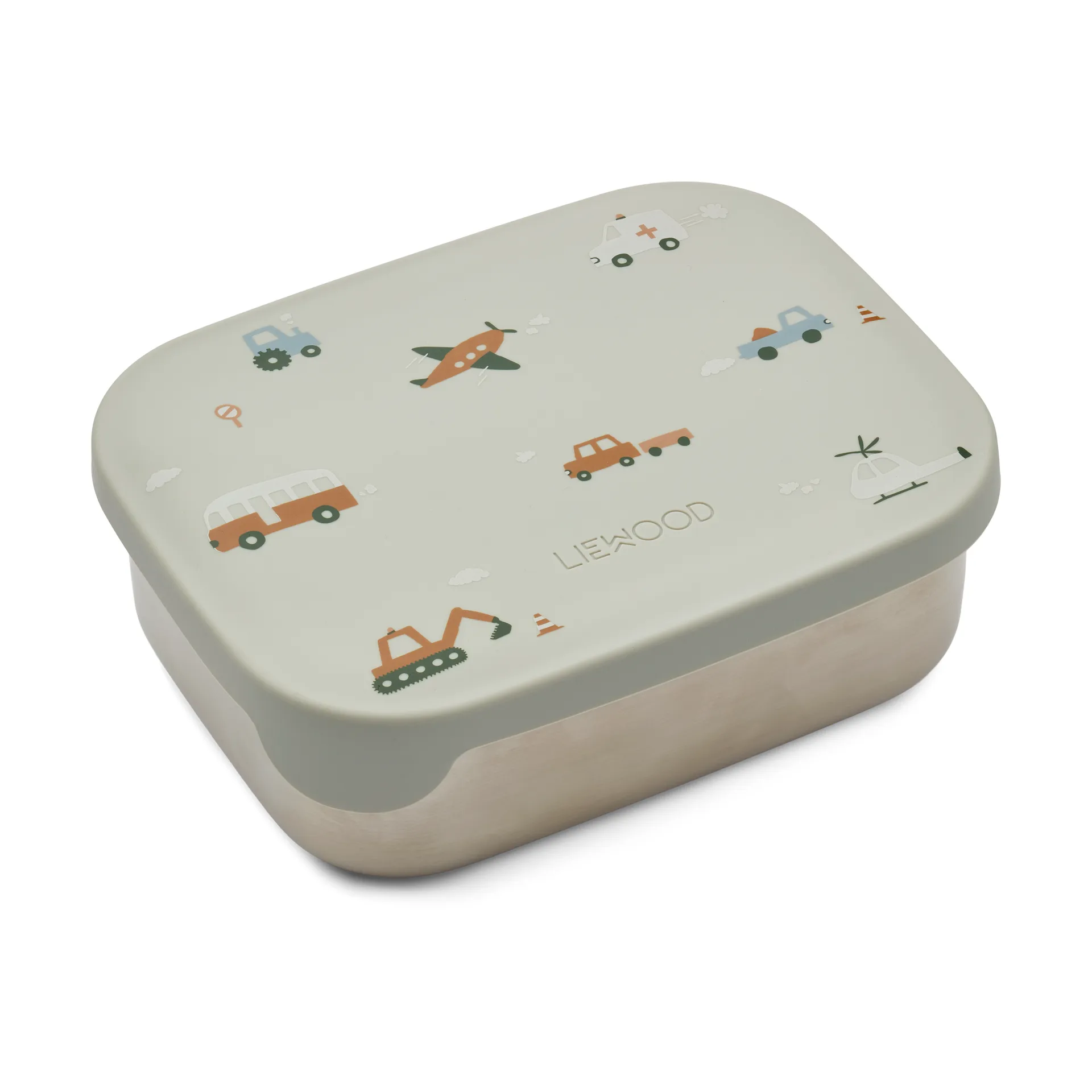 Arthur matlåda 13,5x17 cm, Vehicles-dove blue mix Liewood