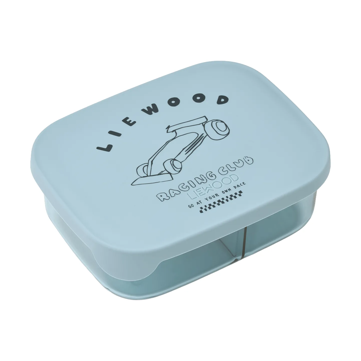 Arthur Tritan matlåda 13,5x17 cm, Race cars-Beach blue Liewood