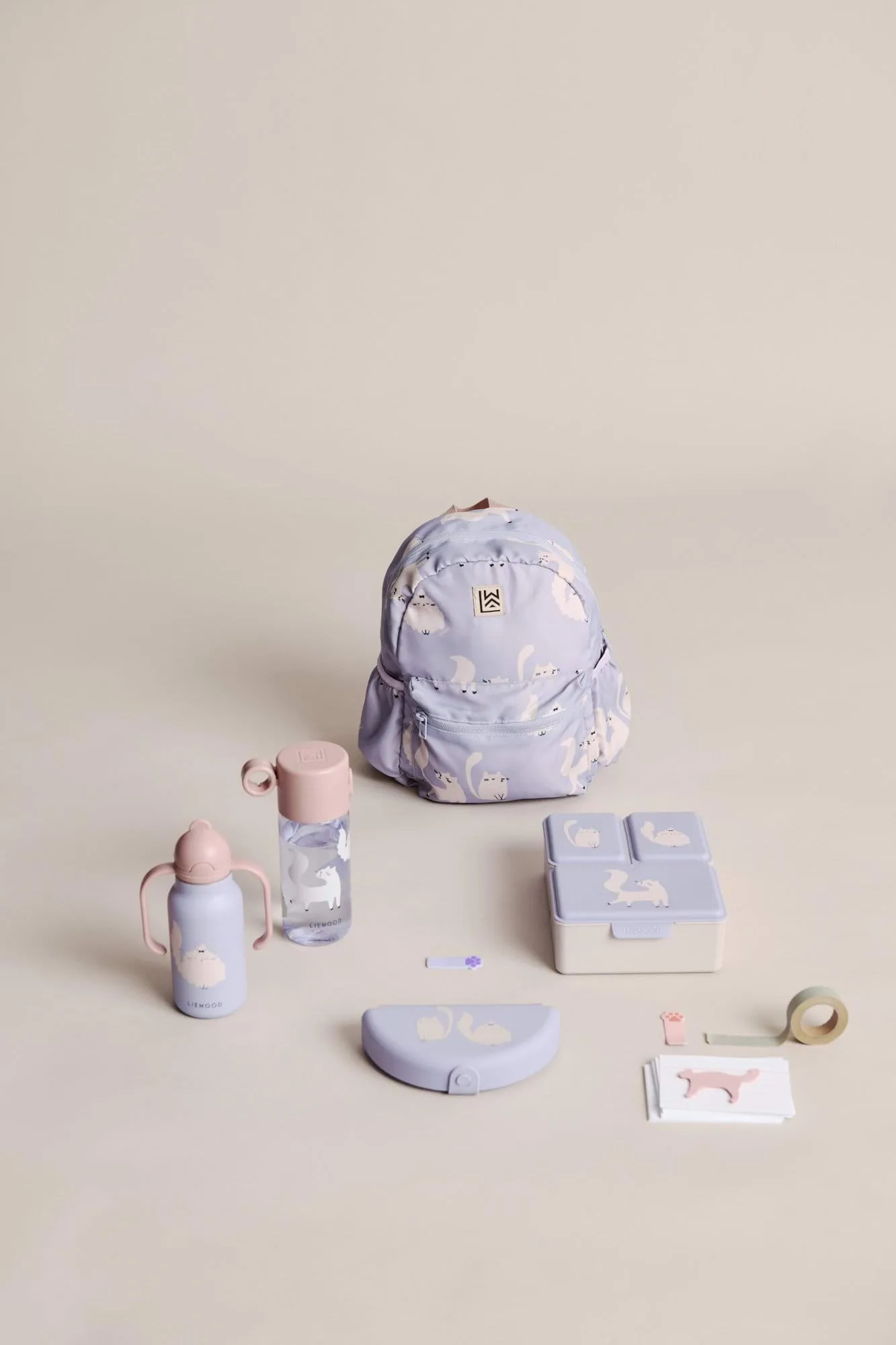 Clemence vattenflaska 35 cl, Cat-Warm lilac Liewood
