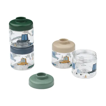Dominique barnmatsburkar 100 ml 4-pack - Cars-Sandy - Liewood