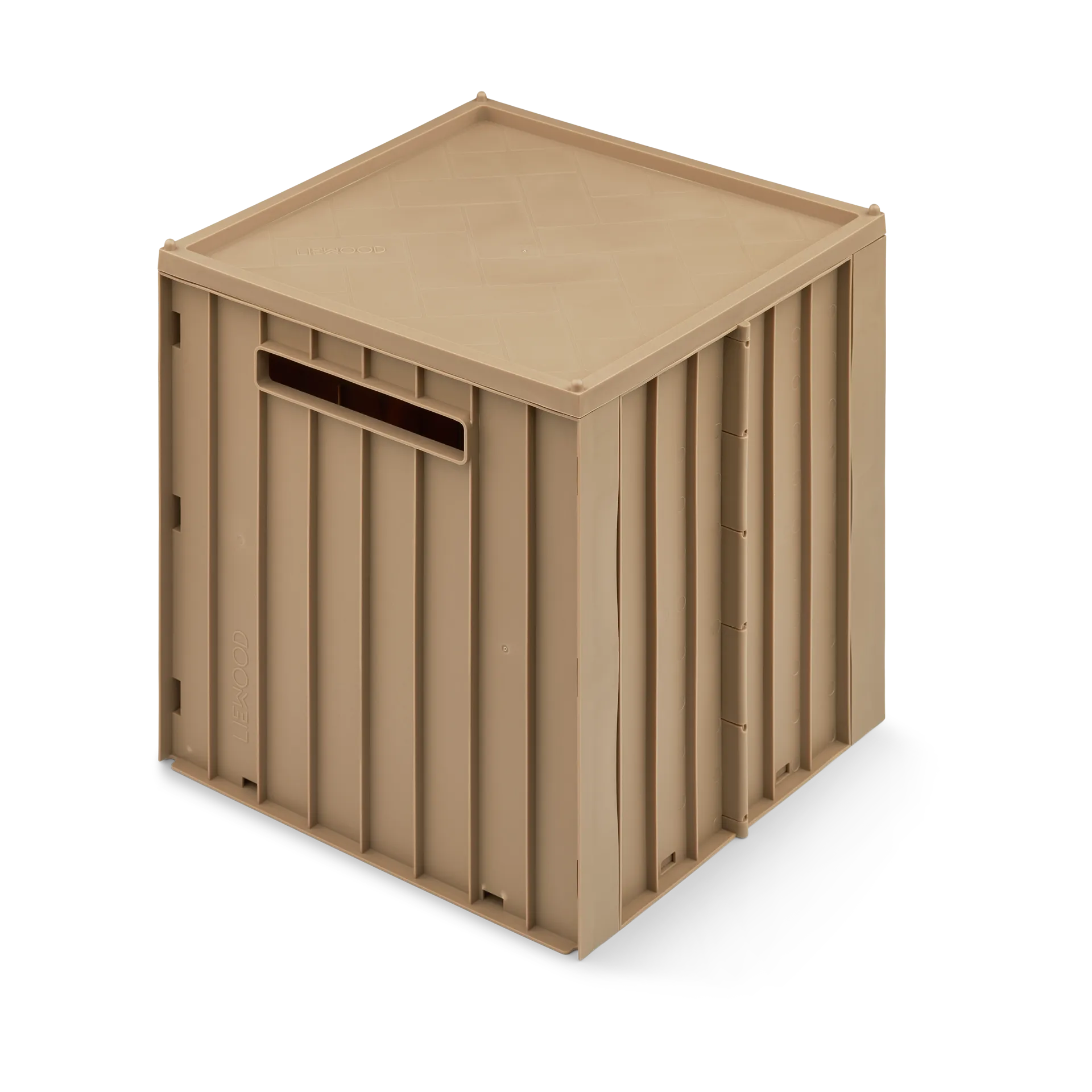 Elijah förvaringsbox med lock 31x31 cm, Oat Liewood