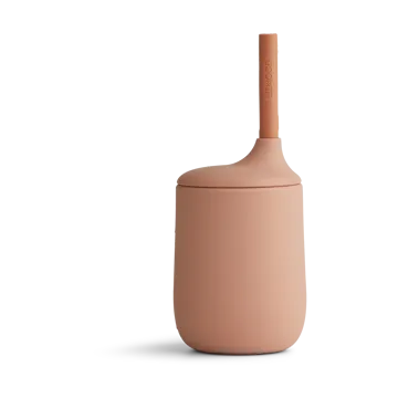 Liewood Ellis sippy cup pipmugg med sugrör 23 cl Dark rose-terracotta mix