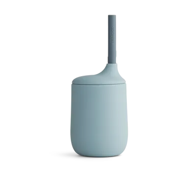 Liewood Ellis sippy cup pipmugg med sugrör 23 cl Sea blue-blue wave mix