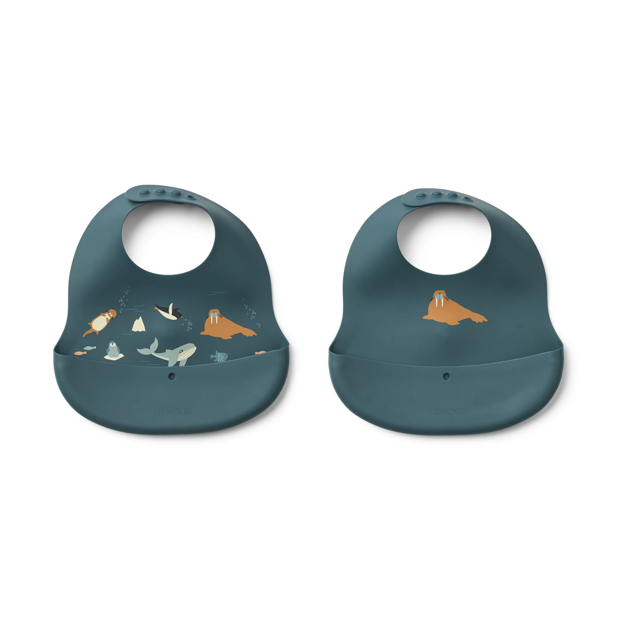 Liewood Ember printed haklapp 2 delar, Arctic Sea-Ocean view