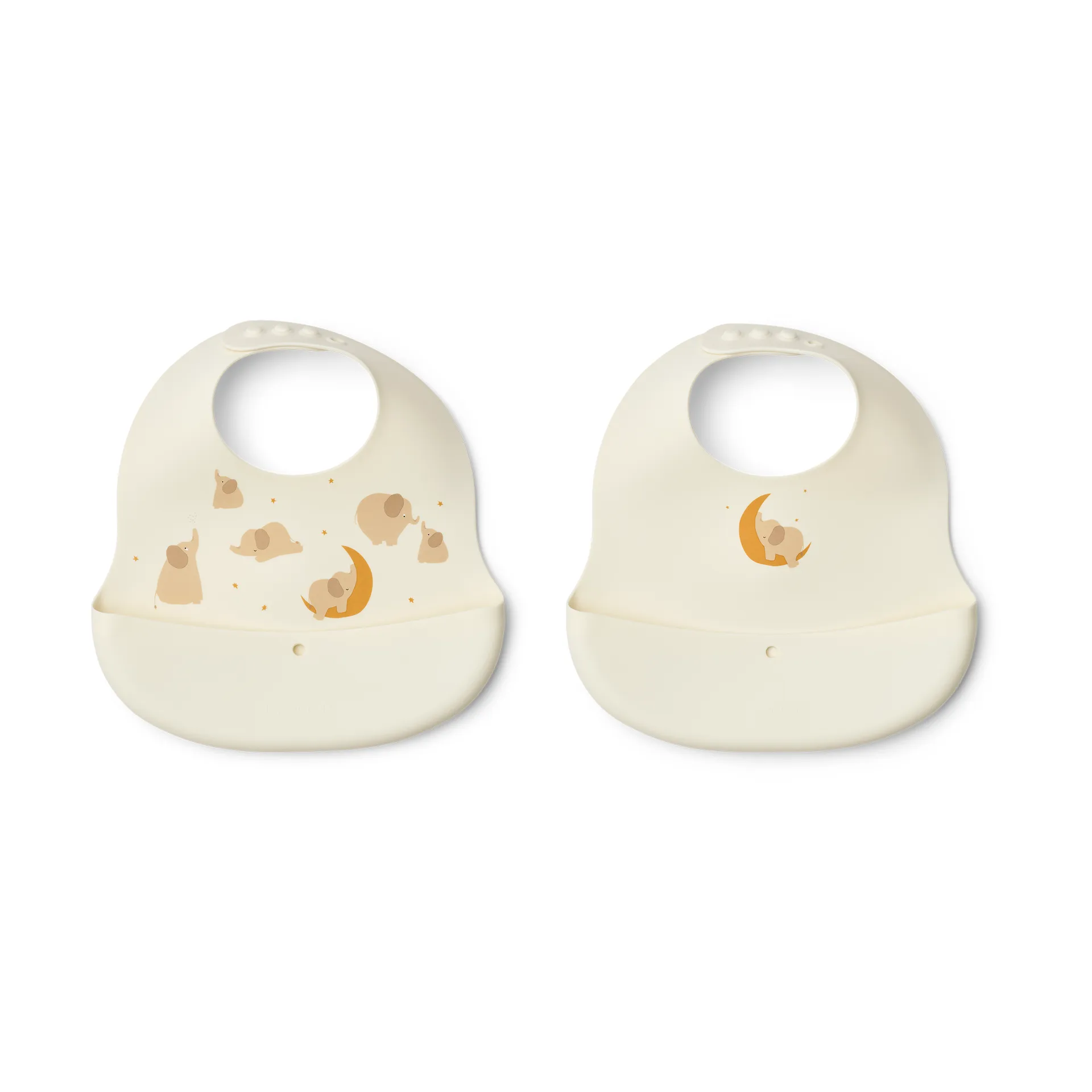 Ember printed haklapp 2 delar, Elephant-Creme de la creme Liewood