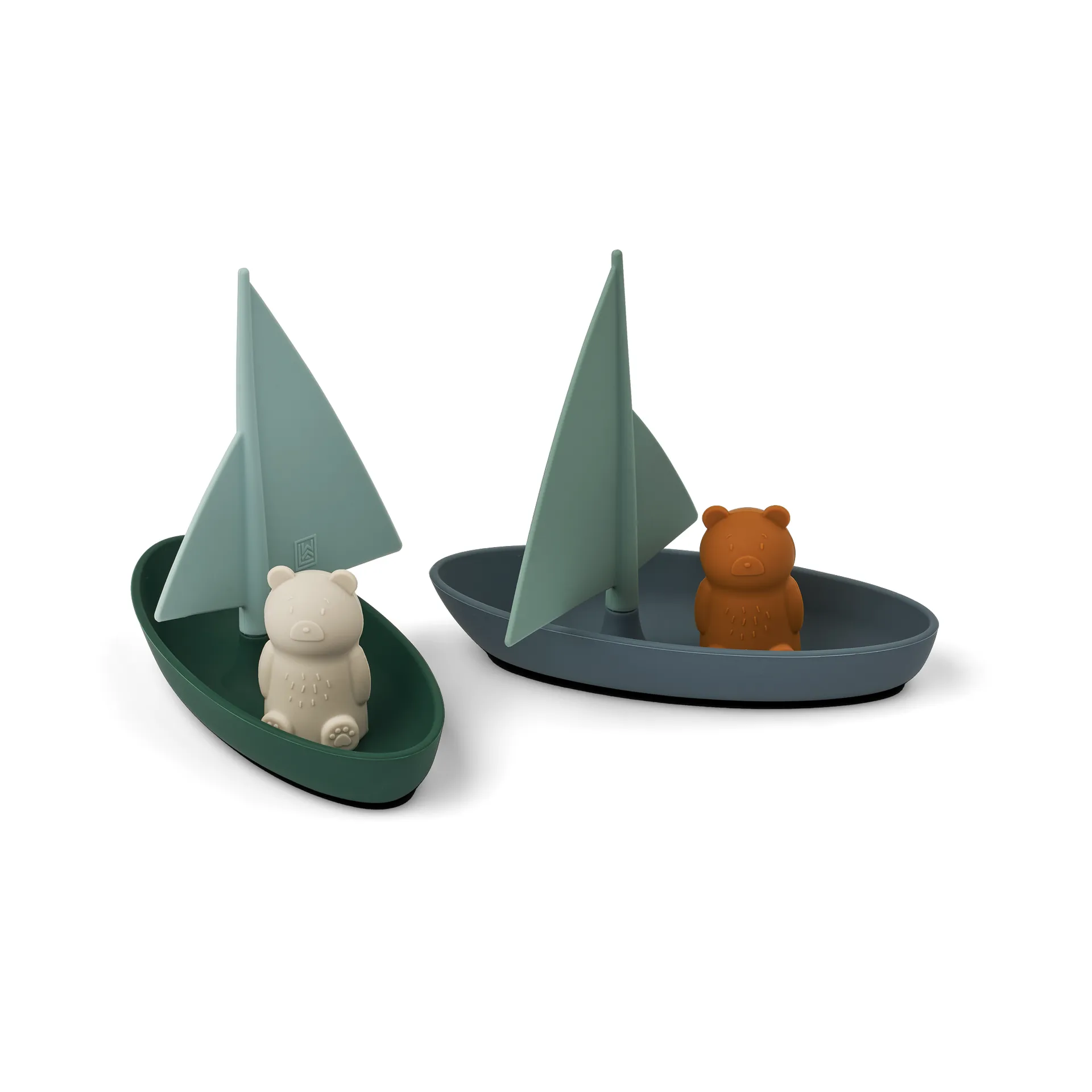 Ensley badleksak båtar 2 delar, Whale blue multi mix Liewood