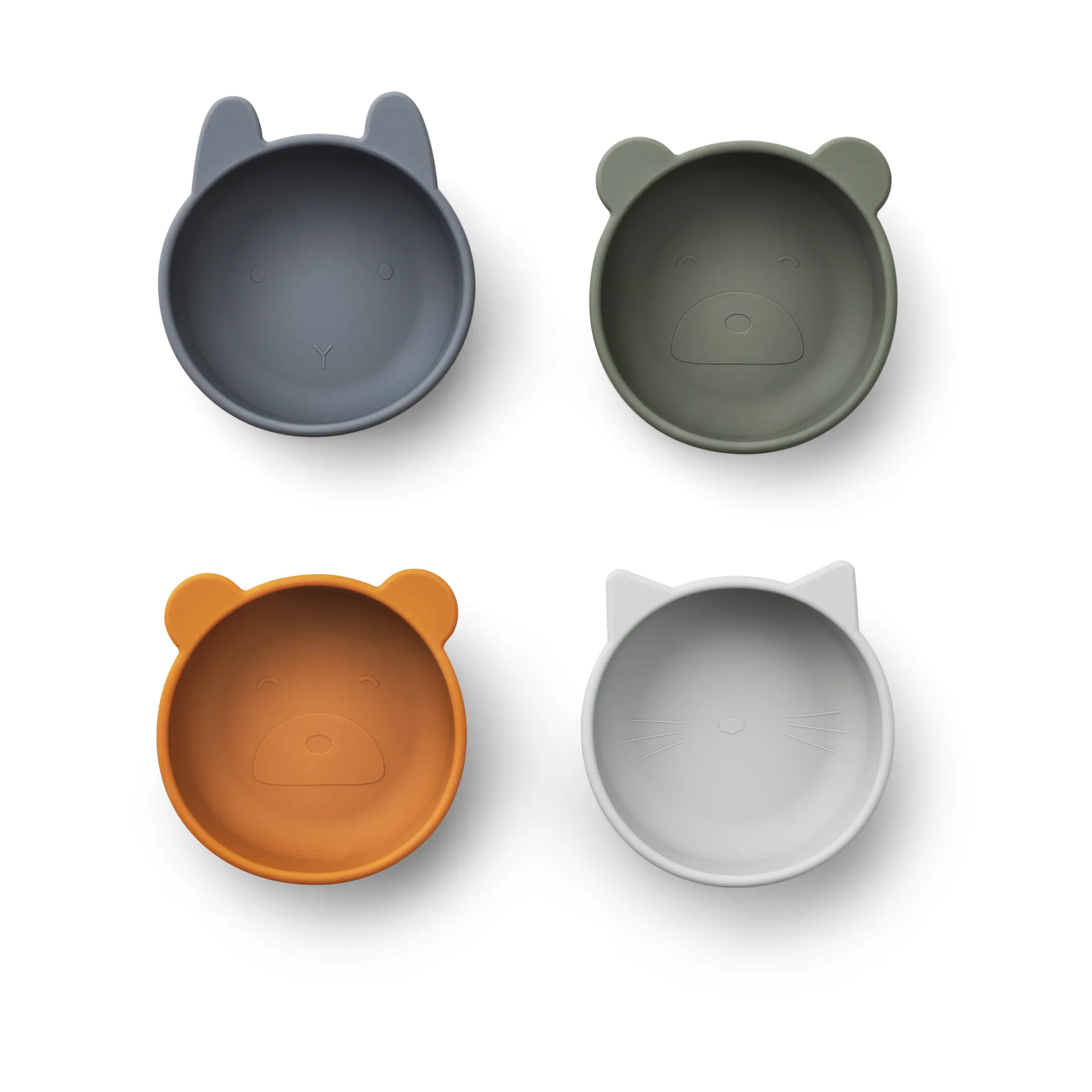 Iggy silikonskål 4 delar, Blue mix Liewood