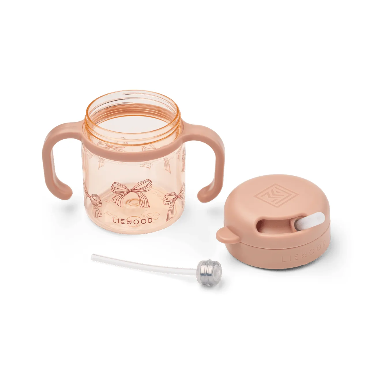 Kai Tritan pipmugg med sugrör, Bows-Pale Tuscany Liewood