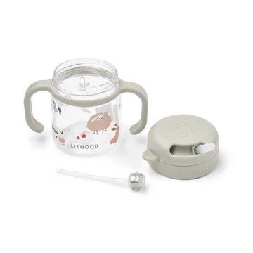 Kai Tritan pipmugg med sugrör - Farmlife-Sandy - Liewood