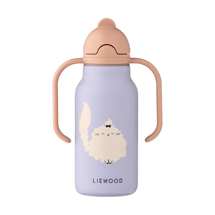 Kimmie vattenflaska 25 cl - Cat-Warm lilac - Liewood