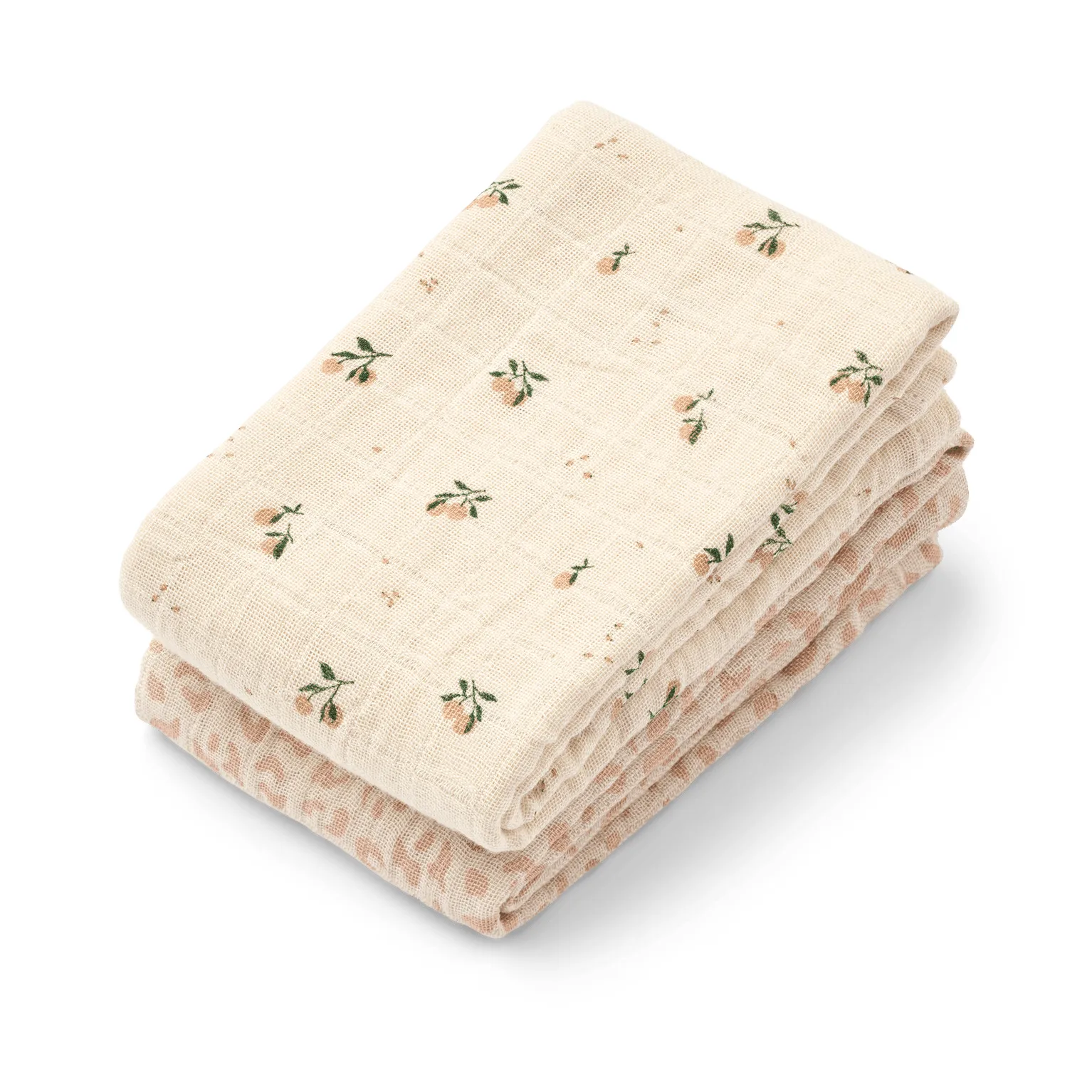 Lewis muslin filt 2-pack 65x65 cm, Mini leo-Mini peach mix Liewood