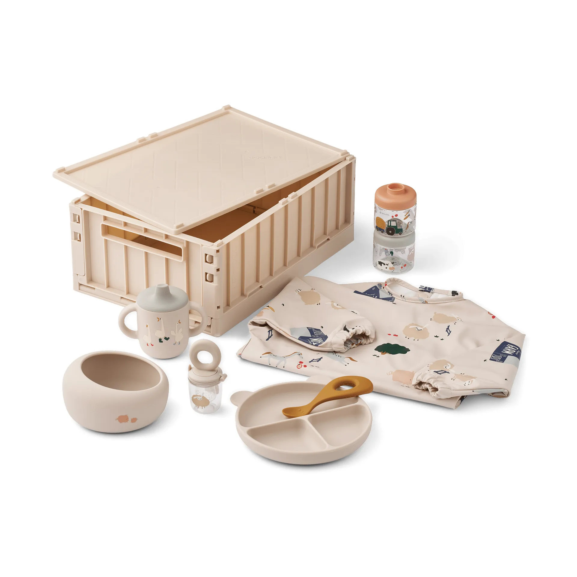 Liewood Meera Baby Mealtime servisset Farmlife-Sandy