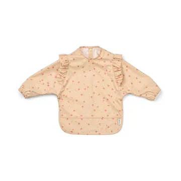 Merle ruffle haklapp med ärm - Mini Butterfly-apple blossom - Liewood