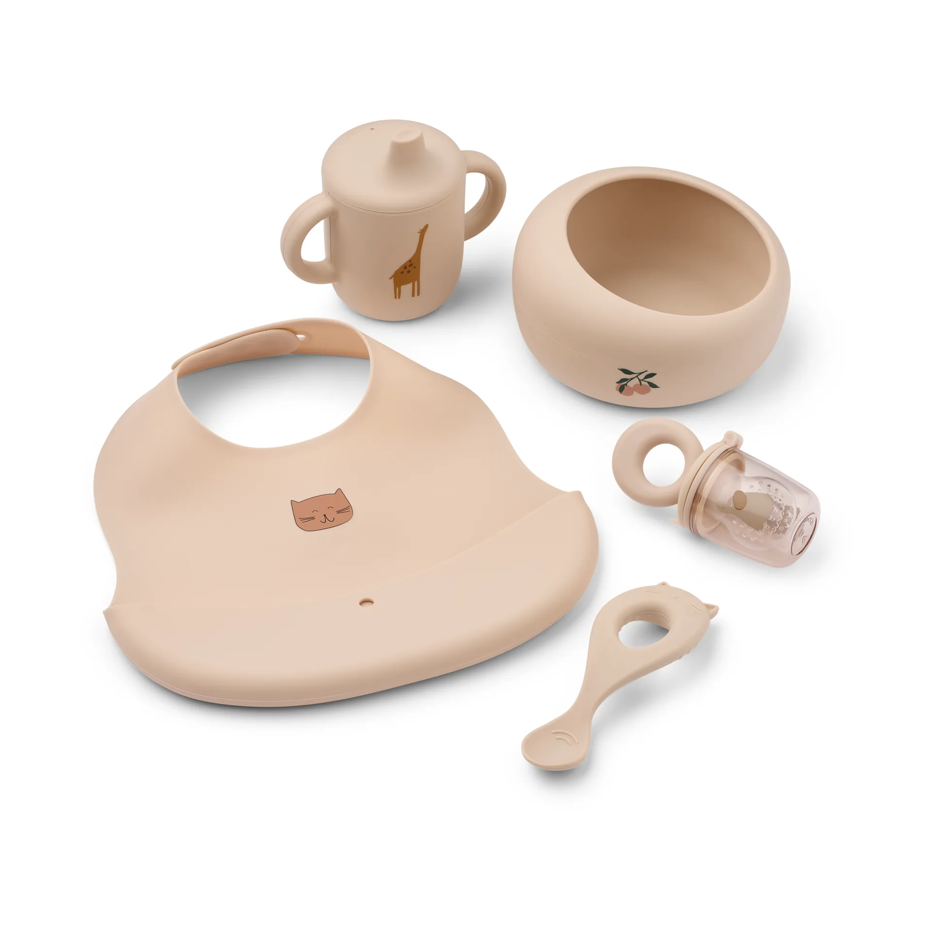 Mileah baby mealtime servisset, Apple blossom Liewood
