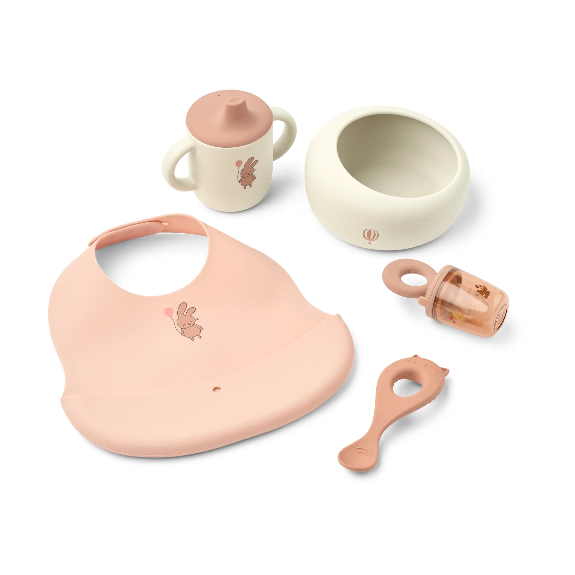 Liewood Mileah baby mealtime servisset Wild child/Rosey