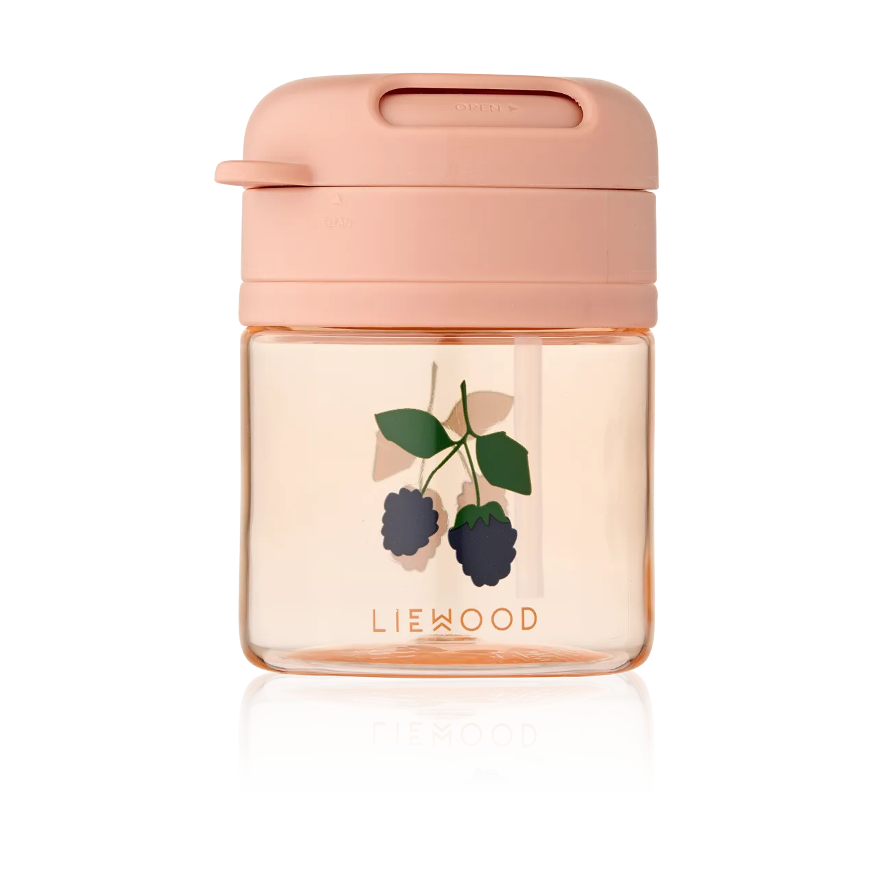 Pavia mugg med sugrör, Berry-Pale Tuscany, 28 cl Liewood