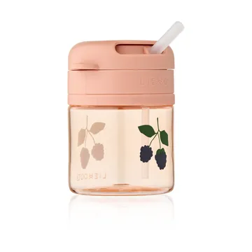 Pavia mugg med sugrör - Berry-Pale Tuscany, 28 cl - Liewood