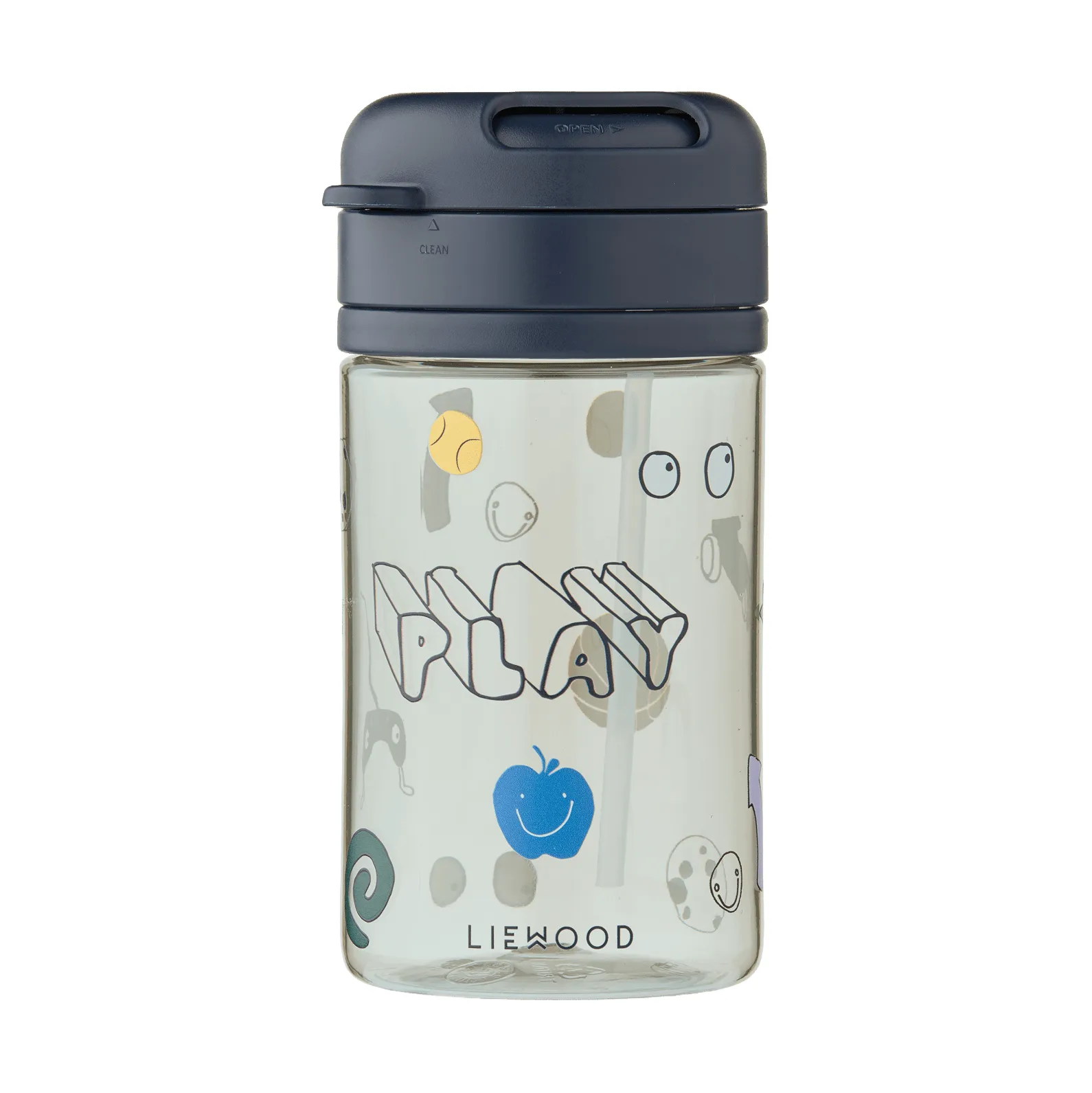 Pavia mugg med sugrör, Play-dusty peppermint Liewood