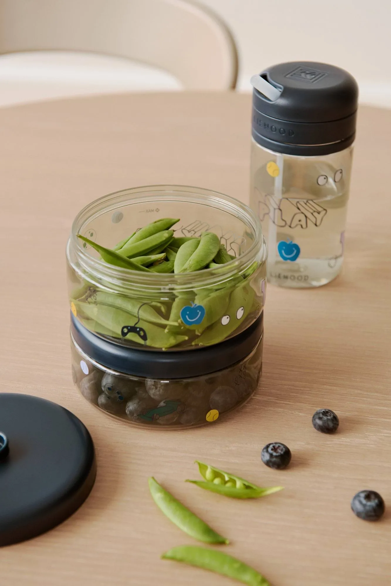 Pavia mugg med sugrör, Play-dusty peppermint Liewood