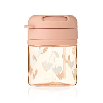 Pavia mugg med sugrör - Sweethearts-pale tuscany, 28 cl - Liewood