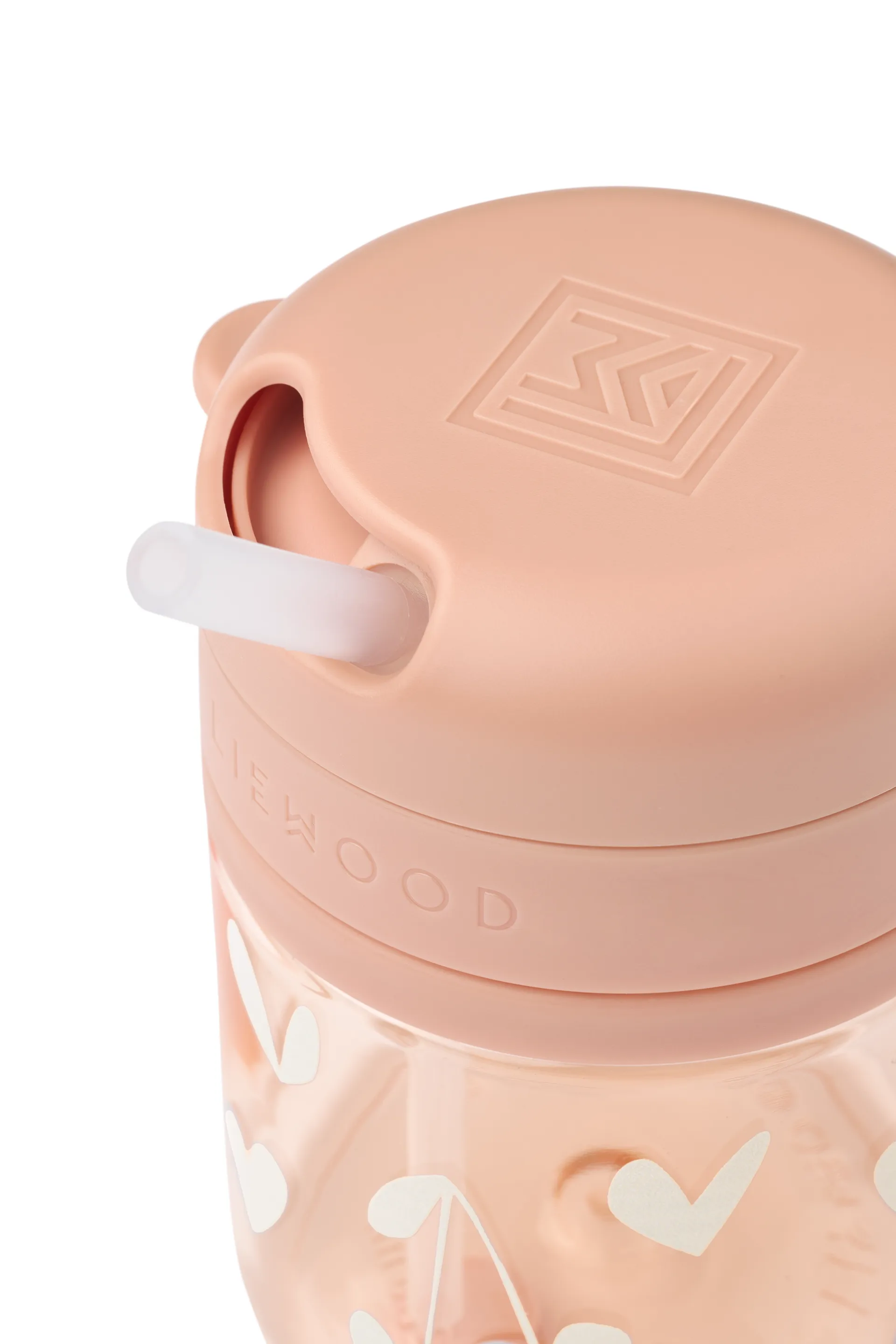 Pavia mugg med sugrör, Sweethearts-pale tuscany, 28 cl Liewood